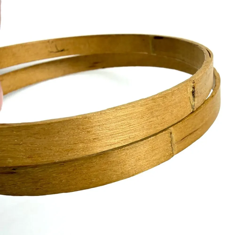 Lot of 3 Vintage Wooden Embroidery Hoops 7 inch 4 inch Unbranded Unlined